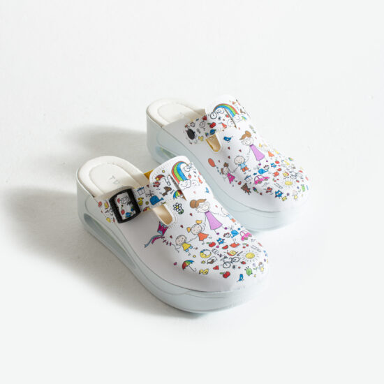 Zuecos de trabajo con plataforma para maestras | TUASOLEA