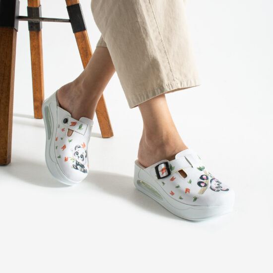 Alternative view of Zuecos de trabajo con plataforma y diseño colorido