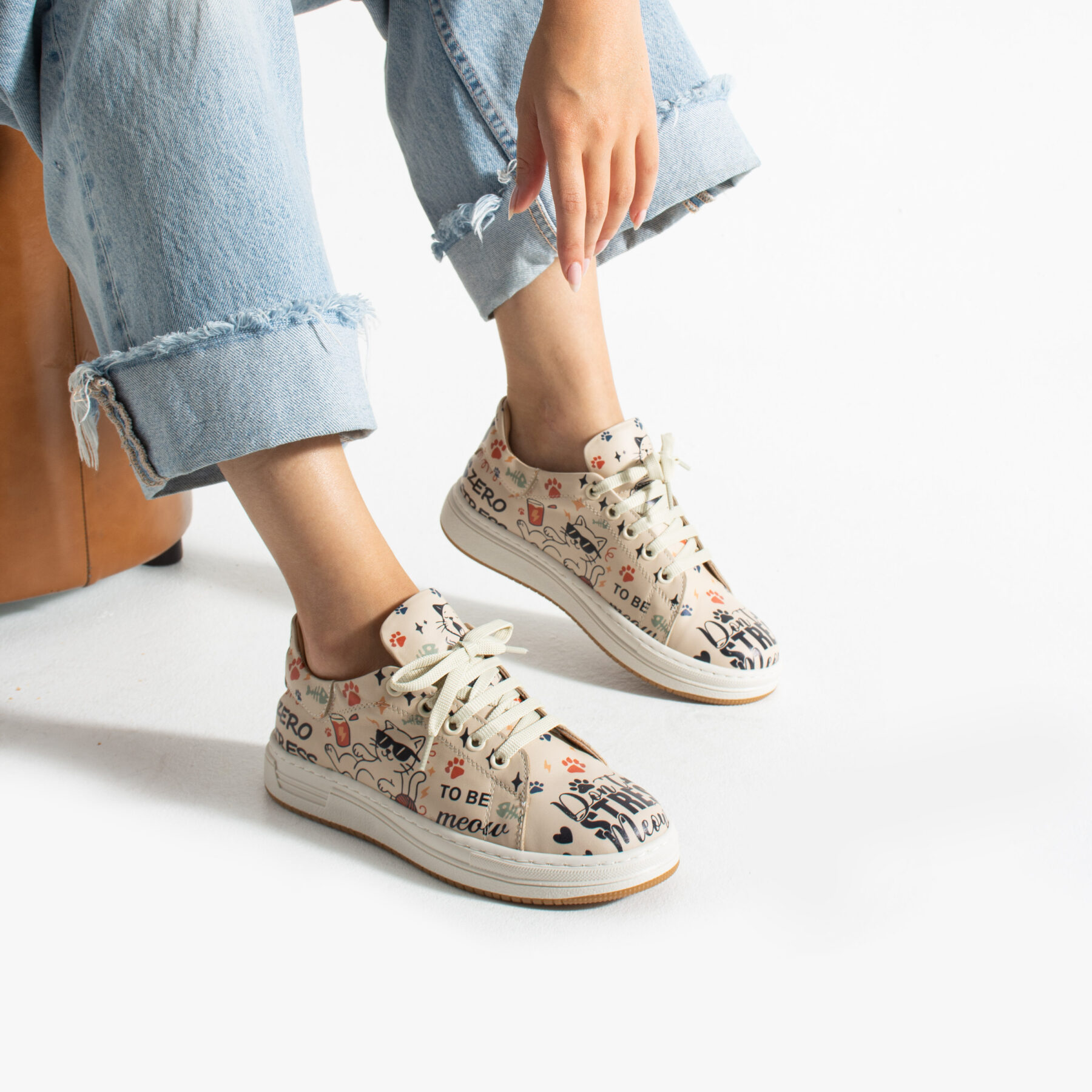 Zapatillas cómodas mujer de piel