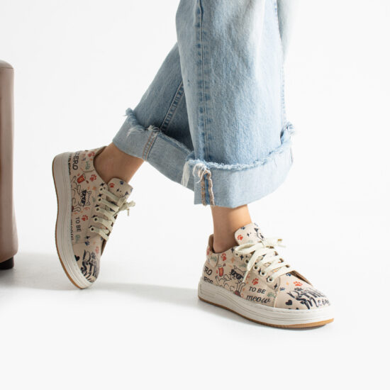 Alternative view of Zapatillas cómodas mujer de piel