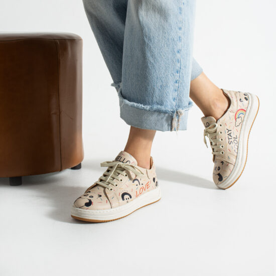 Alternative view of Zapatillas cómodas mujer de piel