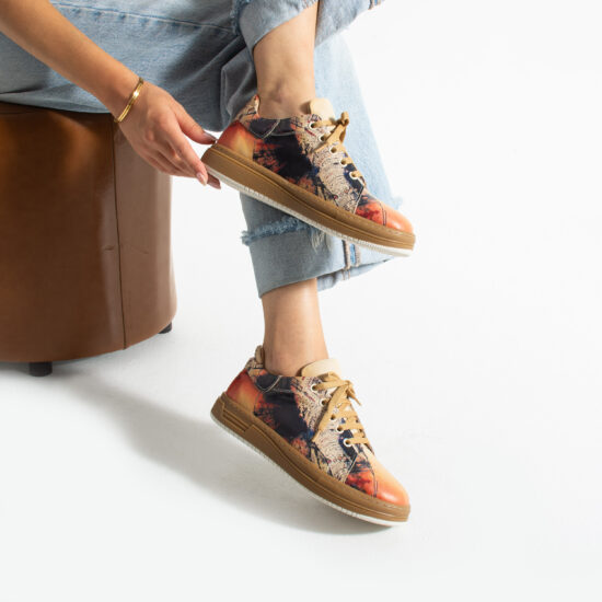 Alternative view of Zapatillas cómodas mujer de piel