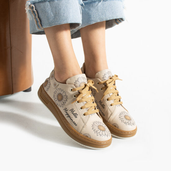 Alternative view of Zapatillas cómodas mujer de piel