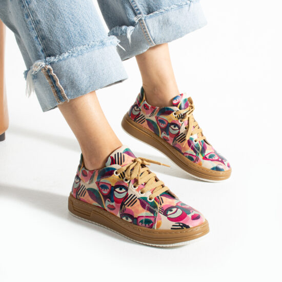 Alternative view of Zapatillas cómodas mujer de piel