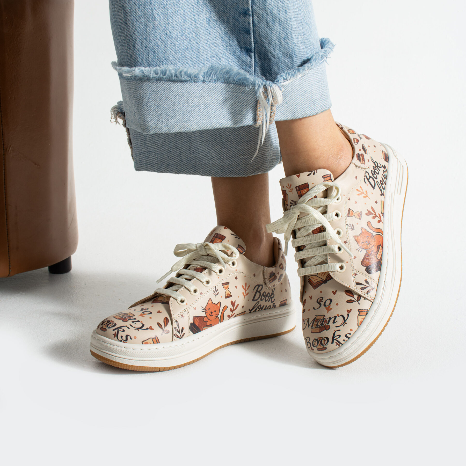 Zapatillas cómodas mujer de piel