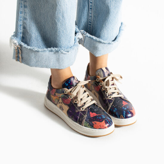 Zapatillas cómodas mujer de piel
