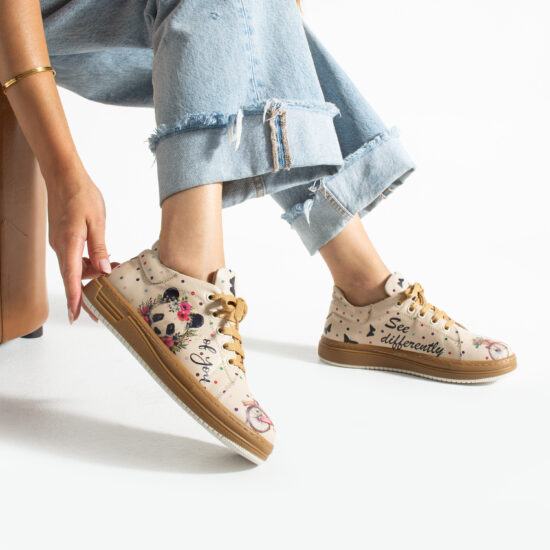 Alternative view of Zapatillas cómodas mujer de piel