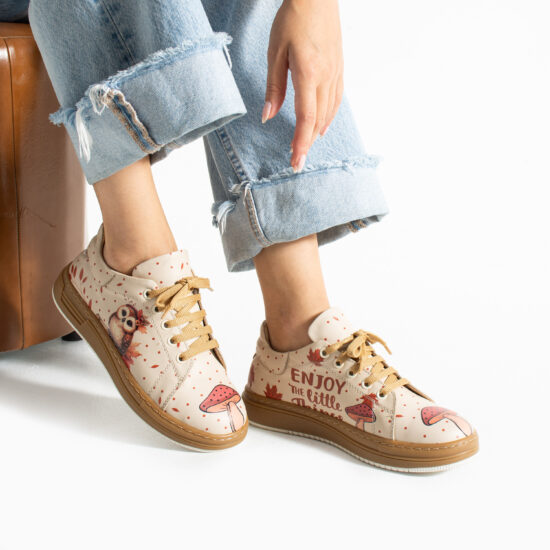 Alternative view of Zapatillas cómodas mujer de piel