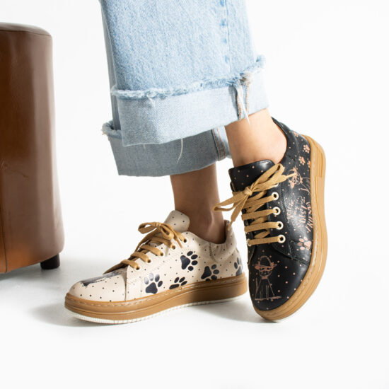 Zapatillas cómodas mujer de piel