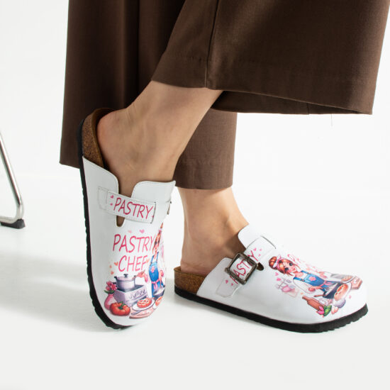 Zuecos planos estampados para cocina | TUASOLEA