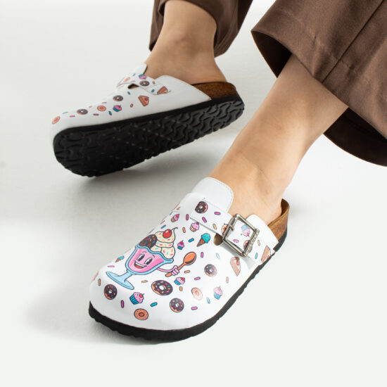 Zuecos planos estampados para cocina | TUASOLEA