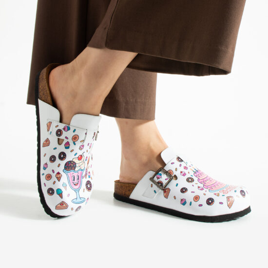 Zuecos planos estampados para cocina | TUASOLEA