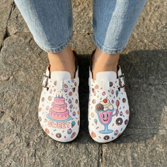 Zuecos planos estampados para cocina | TUASOLEA