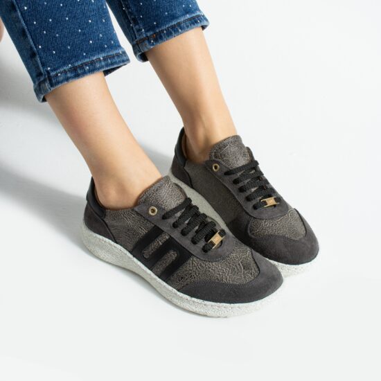 Zapatos barefoot mujer con horma ancha - Graphite