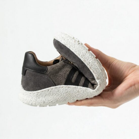 Zapatos barefoot mujer con horma ancha - Graphite | TUASOLEA