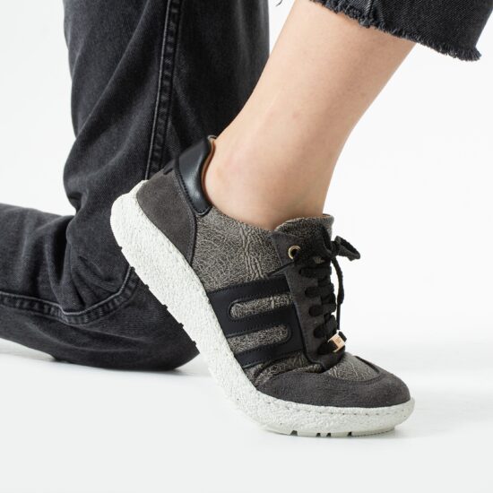 Zapatos barefoot mujer con horma ancha - Graphite | TUASOLEA
