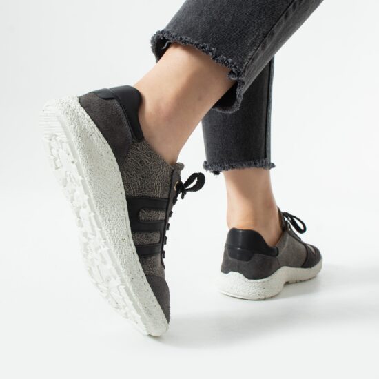 Zapatos barefoot mujer con horma ancha - Graphite | TUASOLEA