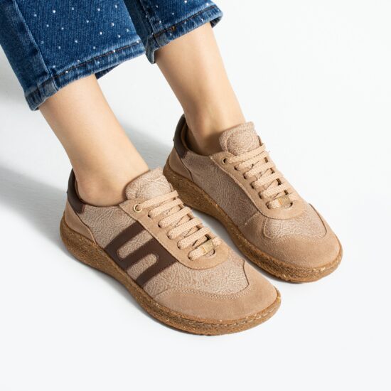 Zapatos barefoot mujer con horma ancha - Almond