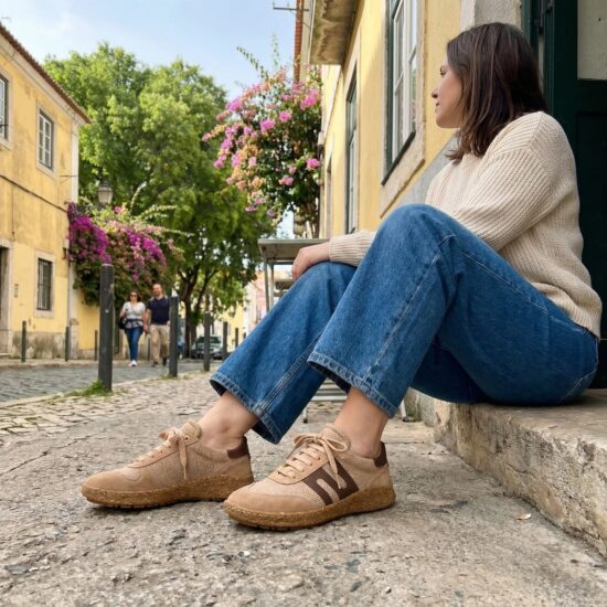 Zapatos barefoot mujer con horma ancha - Almond | TUASOLEA