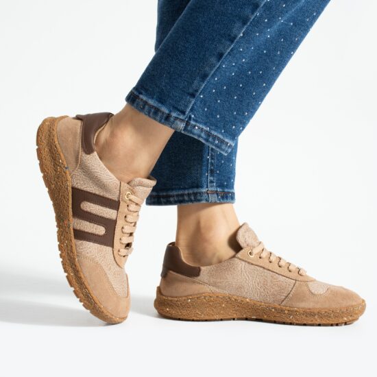 Zapatos barefoot mujer con horma ancha - Almond | TUASOLEA