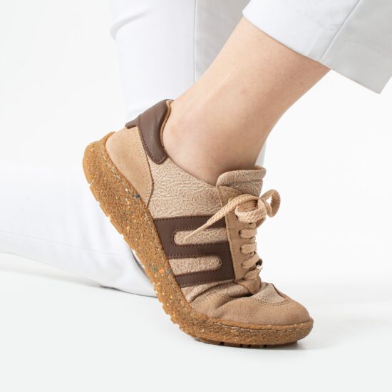 Zapatos barefoot mujer con horma ancha - Almond | TUASOLEA