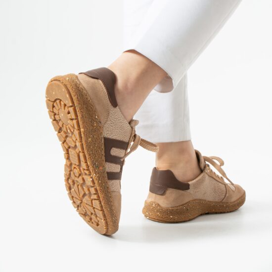 Zapatos barefoot mujer con horma ancha - Almond | TUASOLEA
