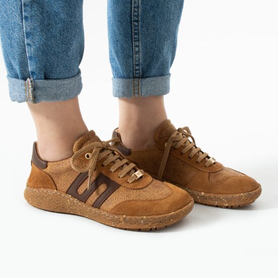 Zapatos barefoot mujer con horma ancha - Caramel