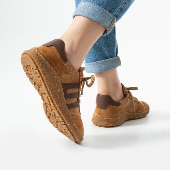 Zapatos barefoot mujer con horma ancha - Caramel | TUASOLEA