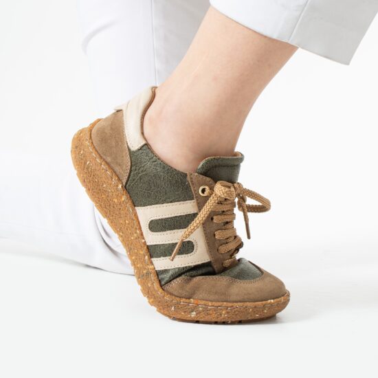 Zapatos barefoot mujer con horma ancha - Forest | TUASOLEA