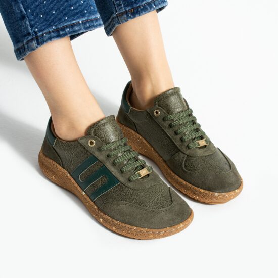 Zapatos barefoot mujer con horma ancha - Olive