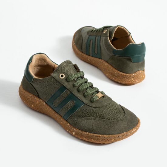 Zapatos barefoot mujer con horma ancha - Olive | TUASOLEA