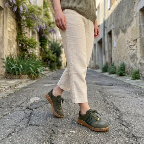Zapatos barefoot mujer con horma ancha - Olive | TUASOLEA