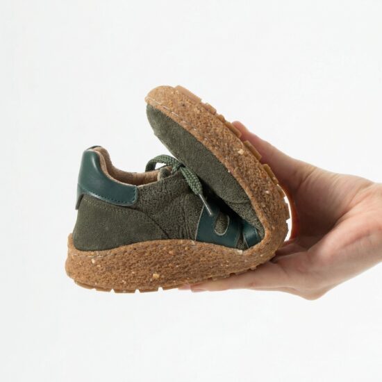 Zapatos barefoot mujer con horma ancha - Olive | TUASOLEA