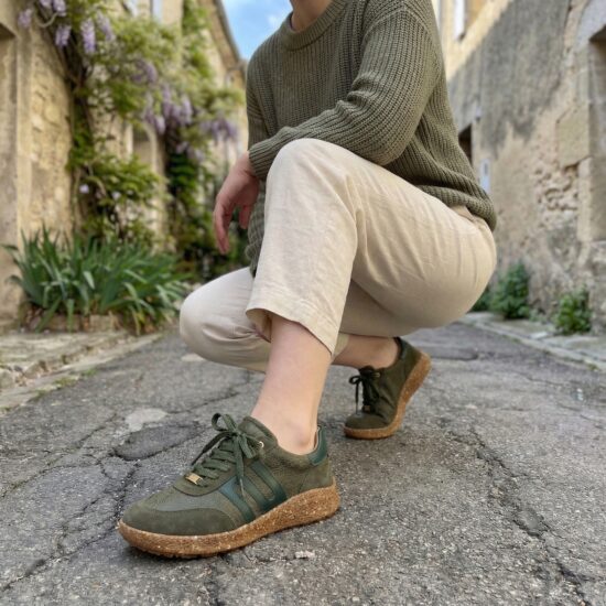 Zapatos barefoot mujer con horma ancha - Olive | TUASOLEA