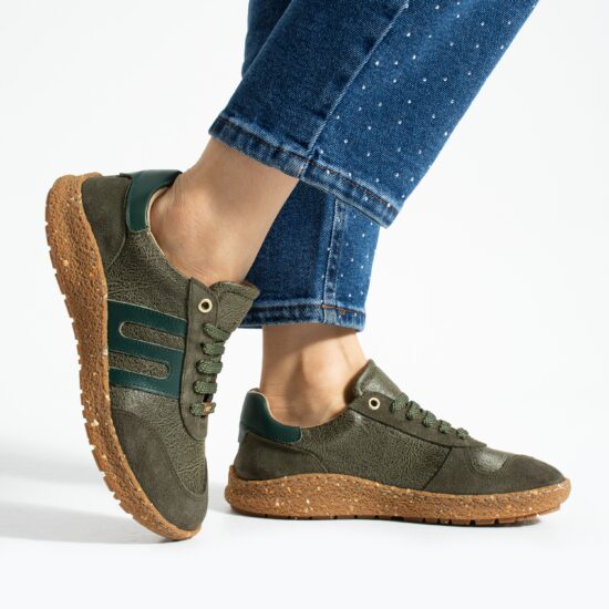Zapatos barefoot mujer con horma ancha - Olive | TUASOLEA