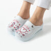 Zuecos sanitarios de piel para mujer con plataforma - estampado Doctor
