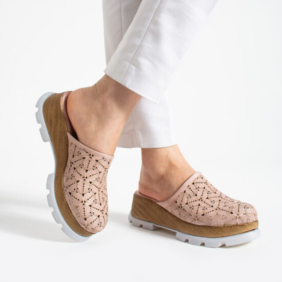 Mujer Imara Flora Pink от Естествена кожа