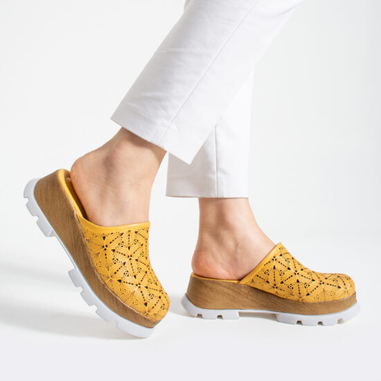 Mujer Imara Flora Ochre от Естествена кожа
