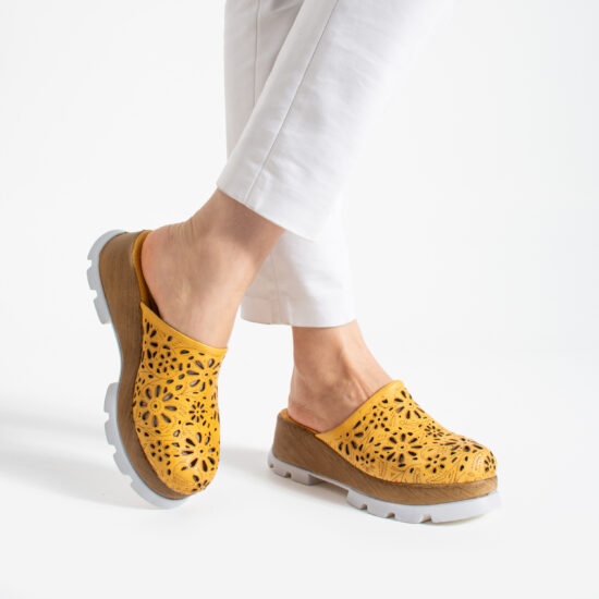 Mujer Imara Flora Ochre от Естествена кожа
