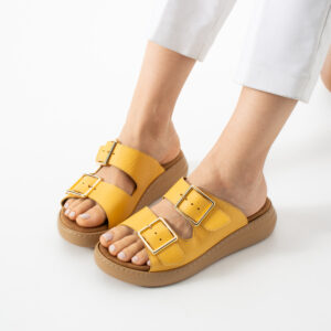 Sandalias de mujer de piel con plantilla extraíble