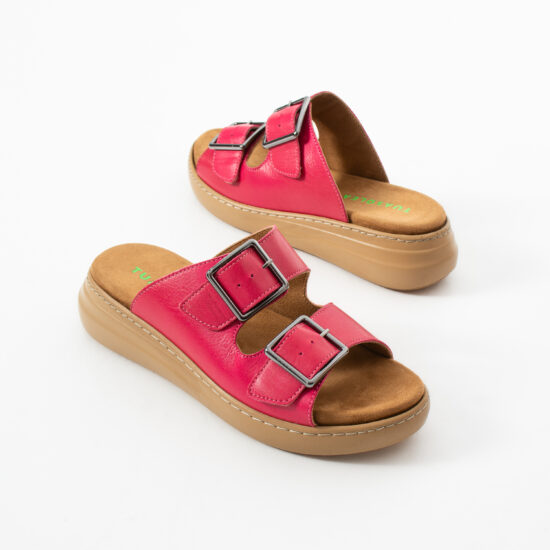Sandalias de mujer de piel con plantilla extraíble - detalle