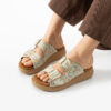 Sandalias de mujer de piel con plantilla extraíble