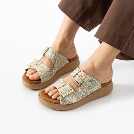 Sandalias de mujer de piel con plantilla extraíble