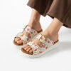 Sandalias de mujer de piel con plantilla extraíble