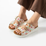 Sandalias de mujer de piel con plantilla extraíble
