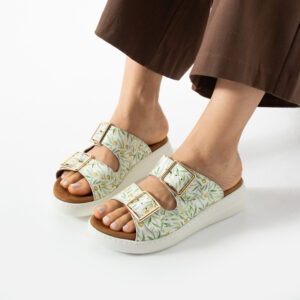 Sandalias de mujer de piel con plantilla extraíble