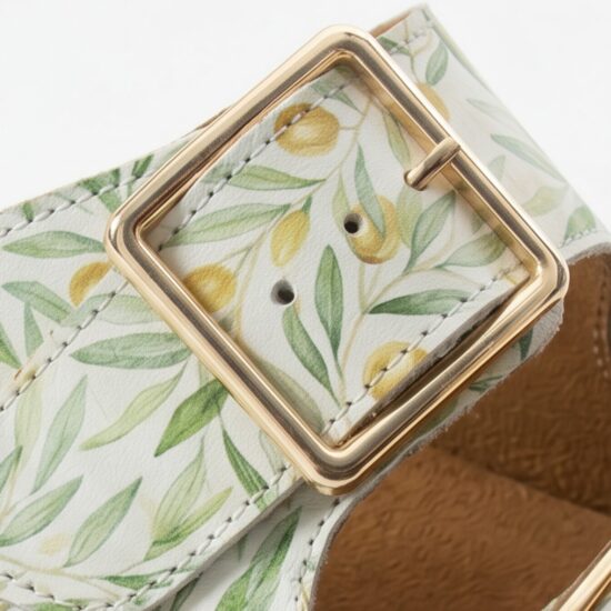 Sandalias de mujer de piel con plantilla extraíble - detalle