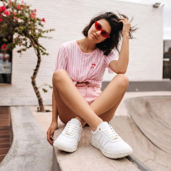 Zapatos barefoot mujer con horma ancha - Бял