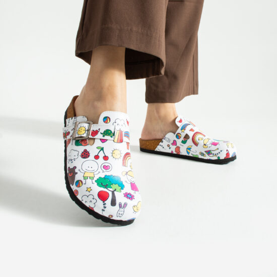 Zuecos planos estampados para maestras — 3