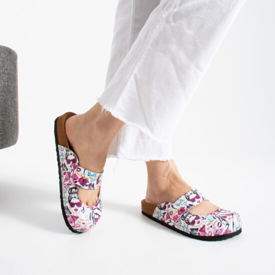 Zuecos planos estampados — 3